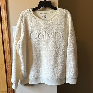 Calvin Klein Women's Cream Textured Sweater